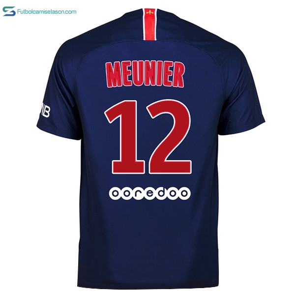 Camiseta Paris Saint Germain 1ª Meunier 2018/19 Azul